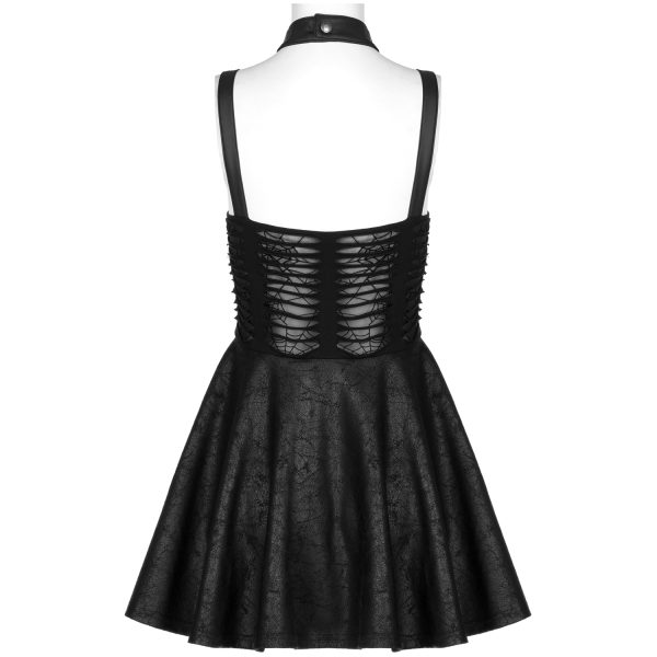 Nouvelle tendance PUNK RAVE Mini Robe ‘Willow’ Noire 13