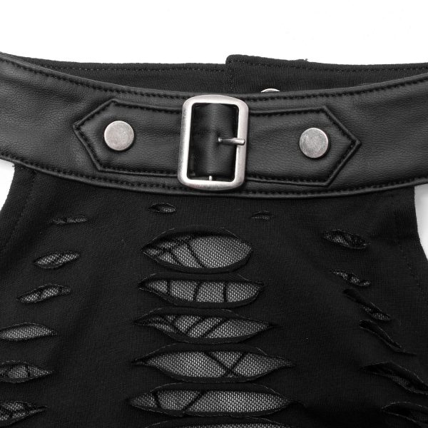 Nouvelle tendance PUNK RAVE Mini Robe ‘Willow’ Noire 17