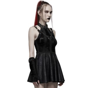 Nouvelle tendance PUNK RAVE Mini Robe ‘Willow’ Noire 33