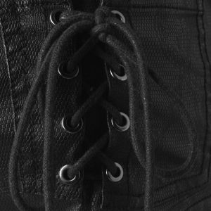 PUNK RAVE Mini Short ‘Doll’ En Simili Cuir Noir l'unique style 44