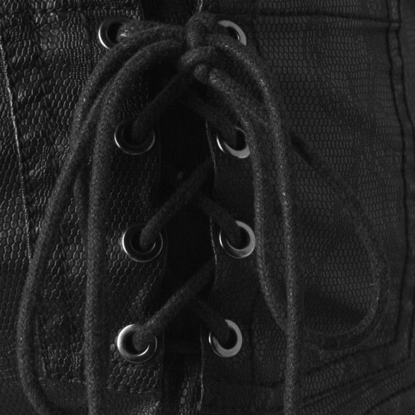 PUNK RAVE Mini Short ‘Doll’ En Simili Cuir Noir l'unique style 15