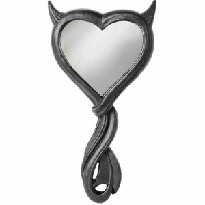 luxe soldes The Vault By Alchemy Miroir à Main ‘Devil’s Heart’ Noir 7