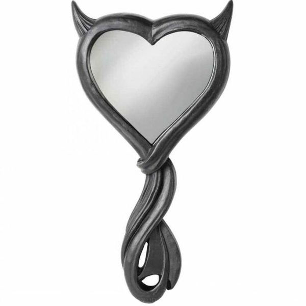 luxe soldes The Vault By Alchemy Miroir à Main ‘Devil’s Heart’ Noir 3