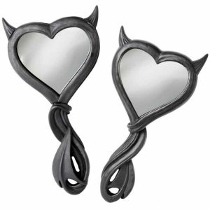 luxe soldes The Vault By Alchemy Miroir à Main ‘Devil’s Heart’ Noir 9