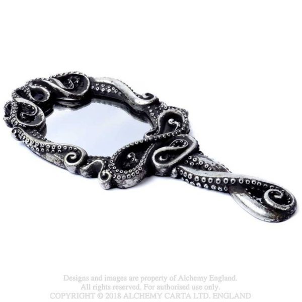 The Vault By Alchemy Miroir à Main ‘Kraken’ Argenté haute qualité 3