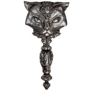 magasin pour The Vault By Alchemy Miroir à Main ‘Sacred Cat’ Argenté 8