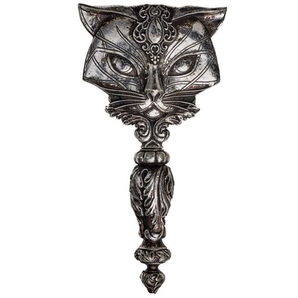 magasin pour The Vault By Alchemy Miroir à Main ‘Sacred Cat’ Argenté 3