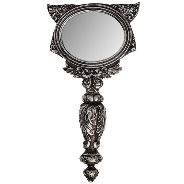 magasin pour The Vault By Alchemy Miroir à Main ‘Sacred Cat’ Argenté 1