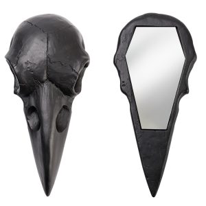 grande promotion The Vault By Alchemy Miroir Compact ‘Raven Skull’ Noir 9