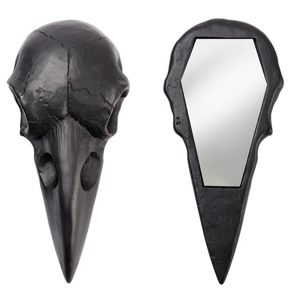 grande promotion The Vault By Alchemy Miroir Compact ‘Raven Skull’ Noir 4