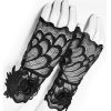 PUNK RAVE Mitaines Gothiques ‘Black Rose’ En Dentelle Noire achat pas cher 23