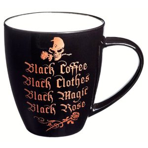 ALCHEMY GOTHIC Mug ‘Black Coffee, Black Clothes’ à prix promos 7