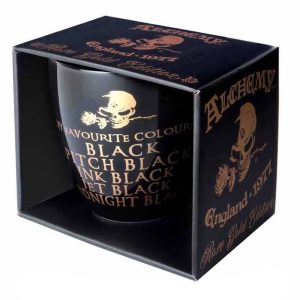 ALCHEMY GOTHIC Mug ‘Black Coffee, Black Clothes’ à prix promos 9
