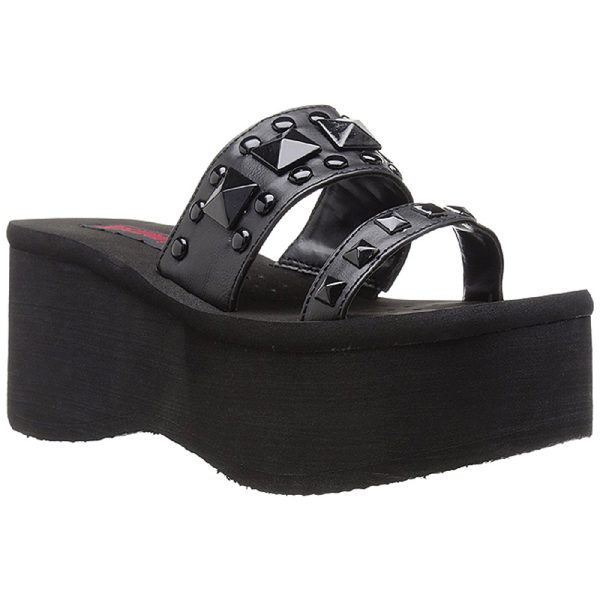 Mules Plateformes En Cuir Vegan Demonia ‘FUNN-18’… soldes pas cher 3