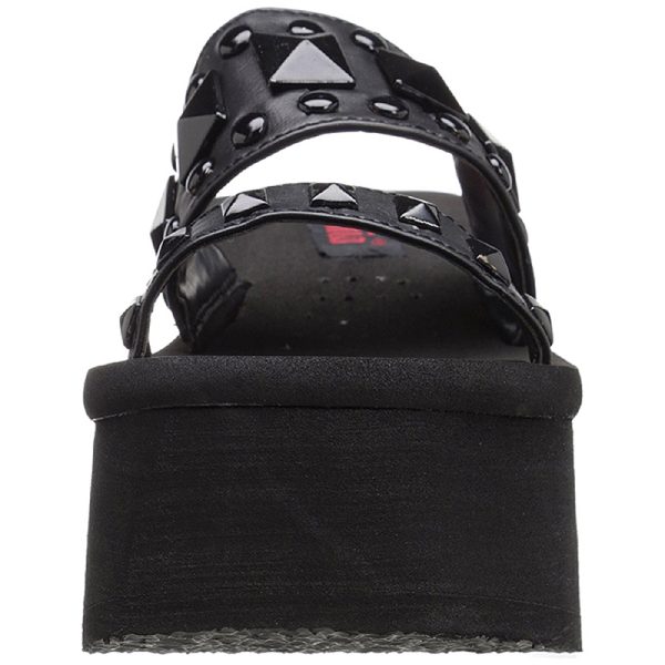 Mules Plateformes En Cuir Vegan Demonia ‘FUNN-18’… soldes pas cher 4