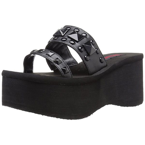 Mules Plateformes En Cuir Vegan Demonia ‘FUNN-18’… soldes pas cher 5