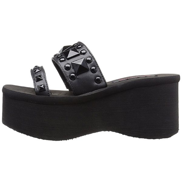 Mules Plateformes En Cuir Vegan Demonia ‘FUNN-18’… soldes pas cher 6
