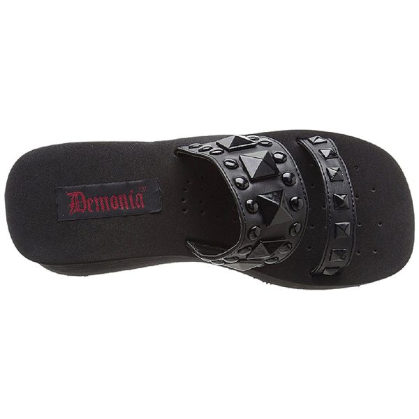 Mules Plateformes En Cuir Vegan Demonia ‘FUNN-18’… soldes pas cher 7