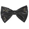 PUNK RAVE Noeud Papillon ‘Hades’ Noir Nouveau 40