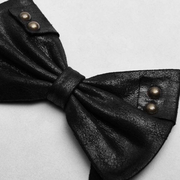 PUNK RAVE Noeud Papillon ‘Hades’ Noir Nouveau 5