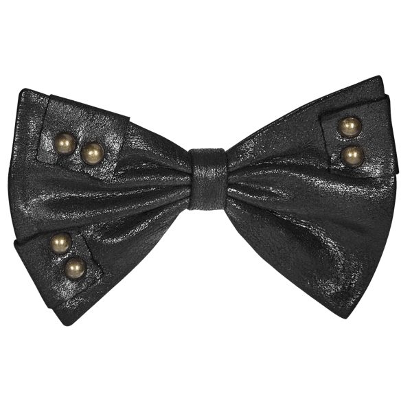 PUNK RAVE Noeud Papillon ‘Hades’ Noir Nouveau 1