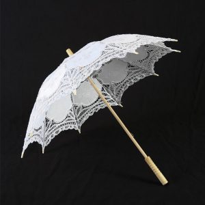 magasin pour PUNK RAVE Ombrelle Gothic Lolita ‘White Fairy’ Blanche 25