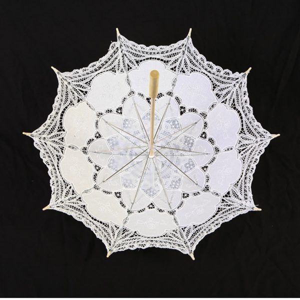 magasin pour PUNK RAVE Ombrelle Gothic Lolita ‘White Fairy’ Blanche 9