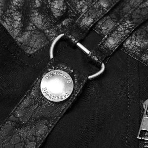 PUNK RAVE Pantalon à Rayures ‘Dracarys’ Noir qualité supérieure 27