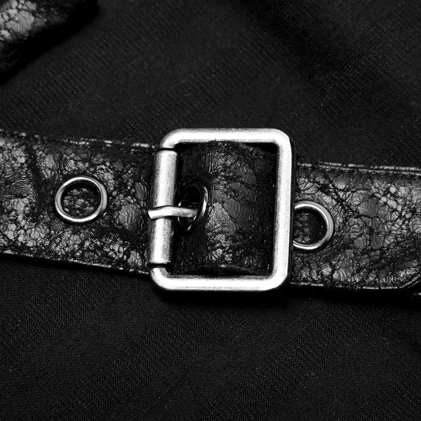 PUNK RAVE Pantalon à Rayures ‘Dracarys’ Noir qualité supérieure 11