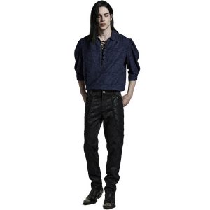 de garantie authentique PUNK RAVE Pantalon ‘Arnegliscus’ Noir 20