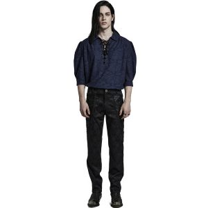 de garantie authentique PUNK RAVE Pantalon ‘Arnegliscus’ Noir 24