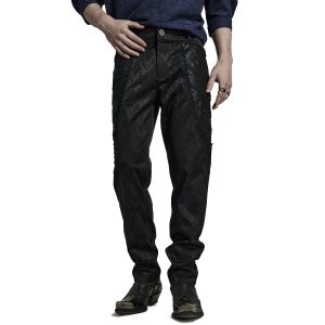 de garantie authentique PUNK RAVE Pantalon ‘Arnegliscus’ Noir 26