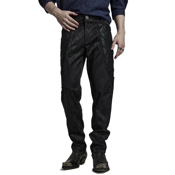 de garantie authentique PUNK RAVE Pantalon ‘Arnegliscus’ Noir 6