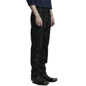 de garantie authentique PUNK RAVE Pantalon ‘Arnegliscus’ Noir 30