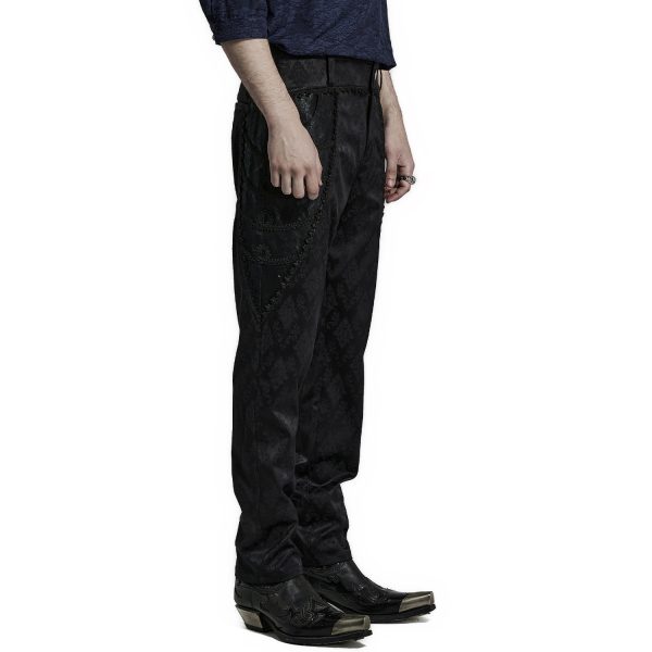 de garantie authentique PUNK RAVE Pantalon ‘Arnegliscus’ Noir 8