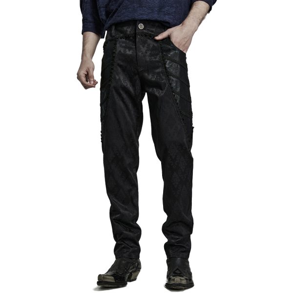 de garantie authentique PUNK RAVE Pantalon ‘Arnegliscus’ Noir 1