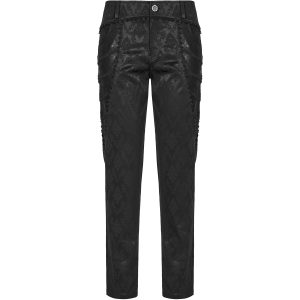 de garantie authentique PUNK RAVE Pantalon ‘Arnegliscus’ Noir 34