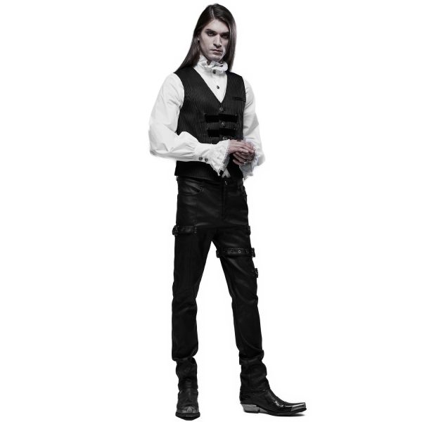 Retour Facile et Gratuit PUNK RAVE Pantalon ‘Asmodeus’ Noir 3