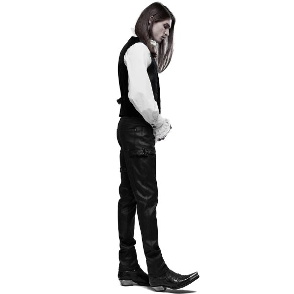 Retour Facile et Gratuit PUNK RAVE Pantalon ‘Asmodeus’ Noir 4