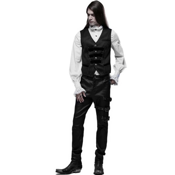 Retour Facile et Gratuit PUNK RAVE Pantalon ‘Asmodeus’ Noir 5