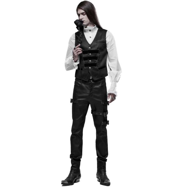 Retour Facile et Gratuit PUNK RAVE Pantalon ‘Asmodeus’ Noir 8