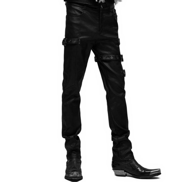 Retour Facile et Gratuit PUNK RAVE Pantalon ‘Asmodeus’ Noir 9