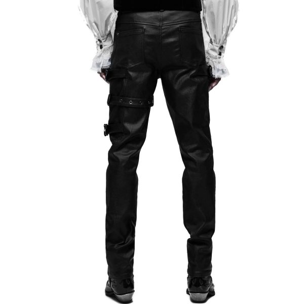 Retour Facile et Gratuit PUNK RAVE Pantalon ‘Asmodeus’ Noir 10