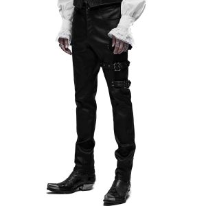 Retour Facile et Gratuit PUNK RAVE Pantalon ‘Asmodeus’ Noir 37