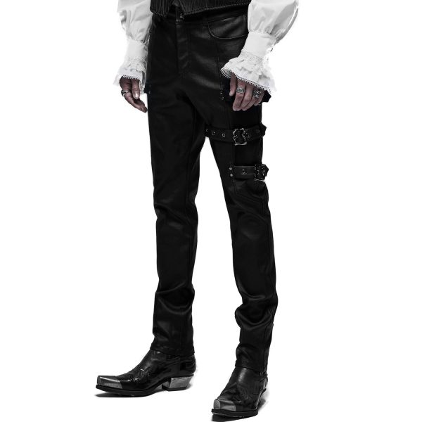 Retour Facile et Gratuit PUNK RAVE Pantalon ‘Asmodeus’ Noir 11