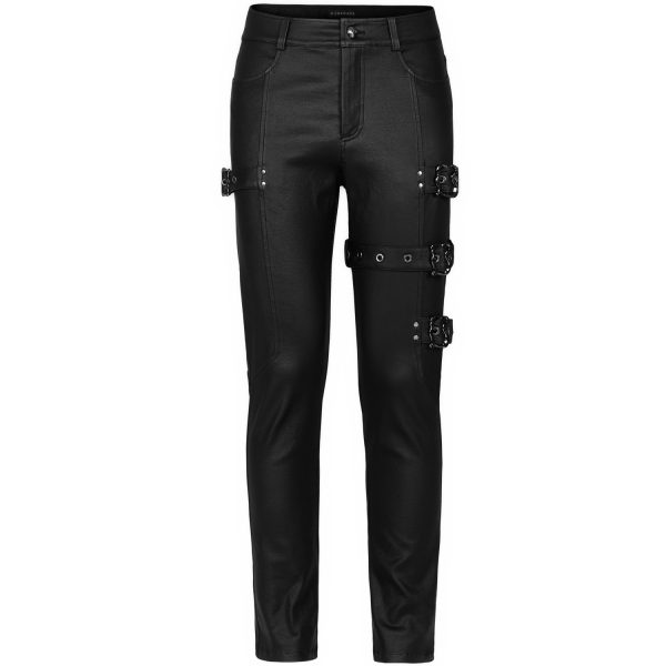 Retour Facile et Gratuit PUNK RAVE Pantalon ‘Asmodeus’ Noir 12