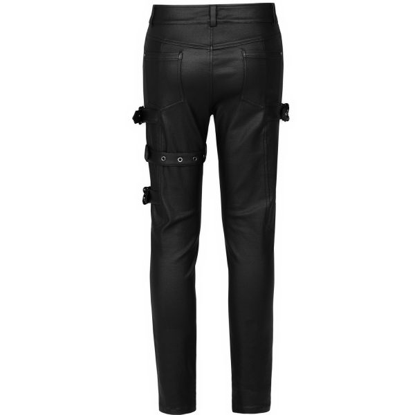Retour Facile et Gratuit PUNK RAVE Pantalon ‘Asmodeus’ Noir 13