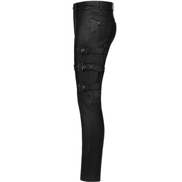 Retour Facile et Gratuit PUNK RAVE Pantalon ‘Asmodeus’ Noir 14