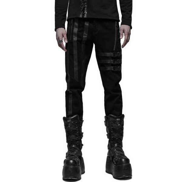 PUNK RAVE Pantalon ‘Dark Devil’ Noir Service Clients Dédié 1