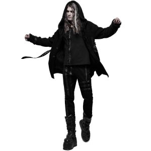 PUNK RAVE Pantalon ‘Dark Devil’ Noir Service Clients Dédié 35